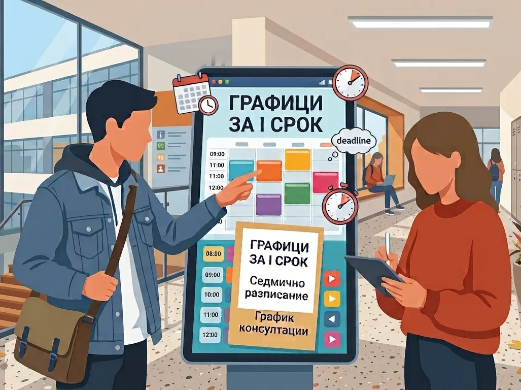 Графици за 1 учебен срок